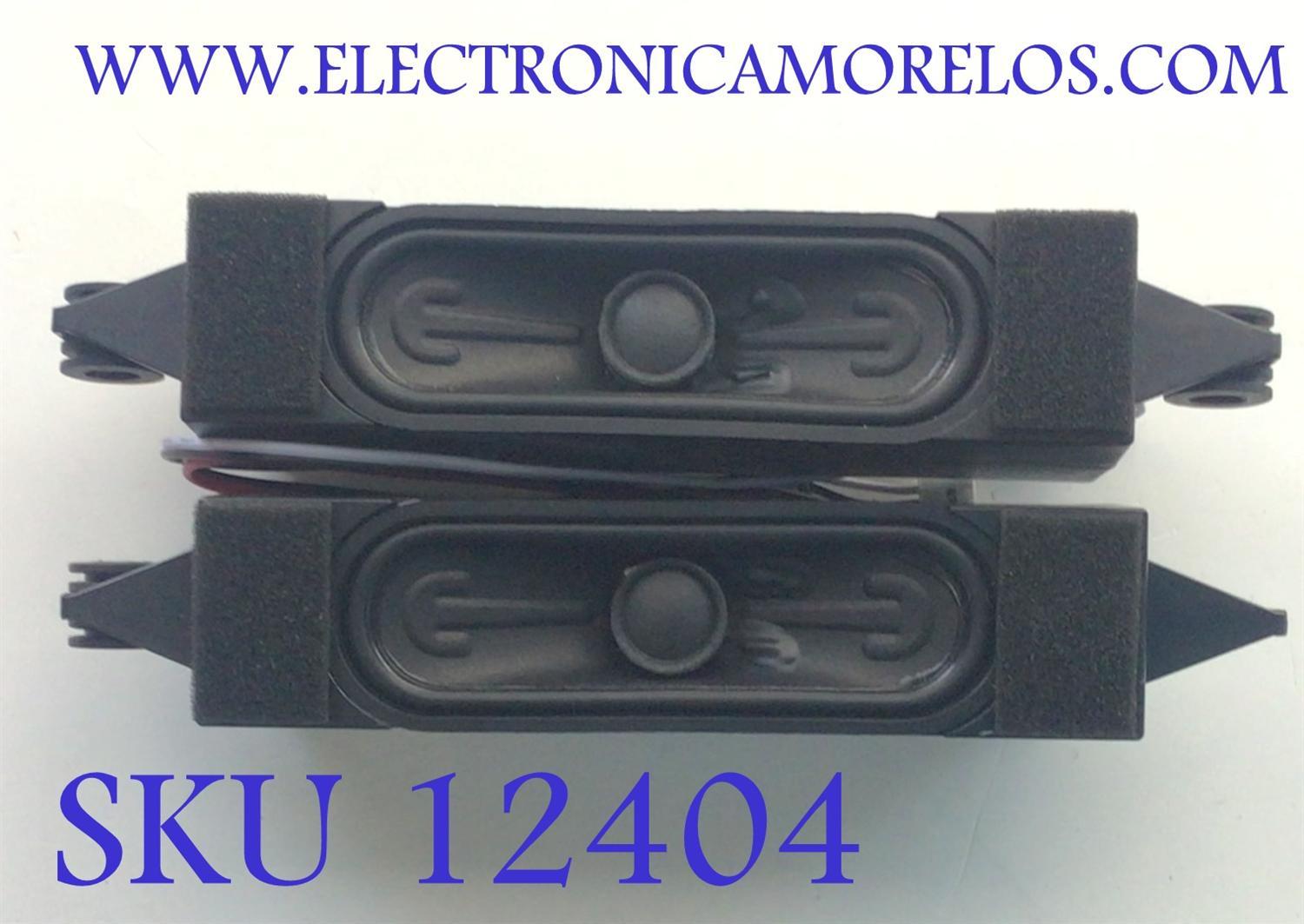 KIT DE BOCINAS ORIGINAL PARA TV INSIGNIA 2 PIEZAS / MUMERO DE PARTE LSB-30121 / 8Ω / 8W / TASSJ / PANEL LC390TA2A / MODELO NS-39DF310NA21 / VFD40M-0810